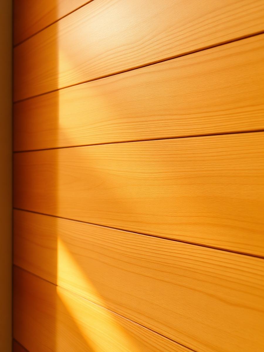 Close-up texture of a wood-look panel surface